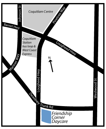 Coquitlam daycare map